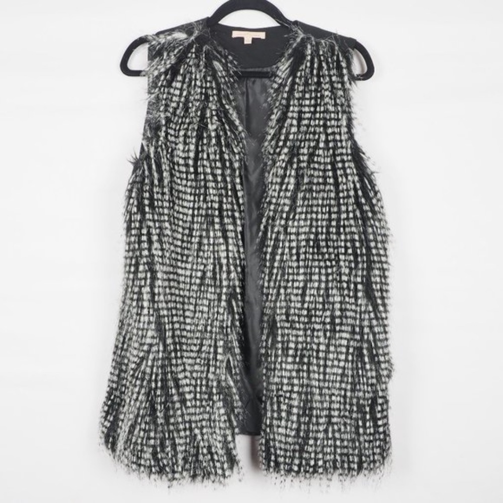 Gibson Latimer Faux Fur Vest Black Long S